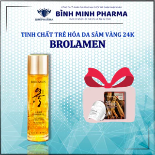 Tinh chất nhân sâm 24K BROLAMEN-Serum BROLAMEN tái sinh da lão hóa, phục hồi, cấp ẩm mờ thâm, trắng da Dung tích 130ml