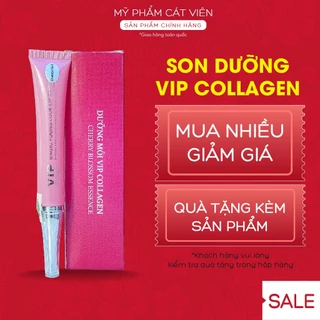 Son dưỡng kích màu môi Vip Collagen, sử dụng sau xăm môi, giảm thâm, căng bóng, giữ màu môi hồng tự nhiên