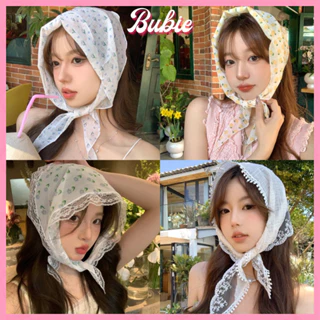 Khăn turban Bubie phối ren hoa hình tam giác thời trang nữ tính BD26