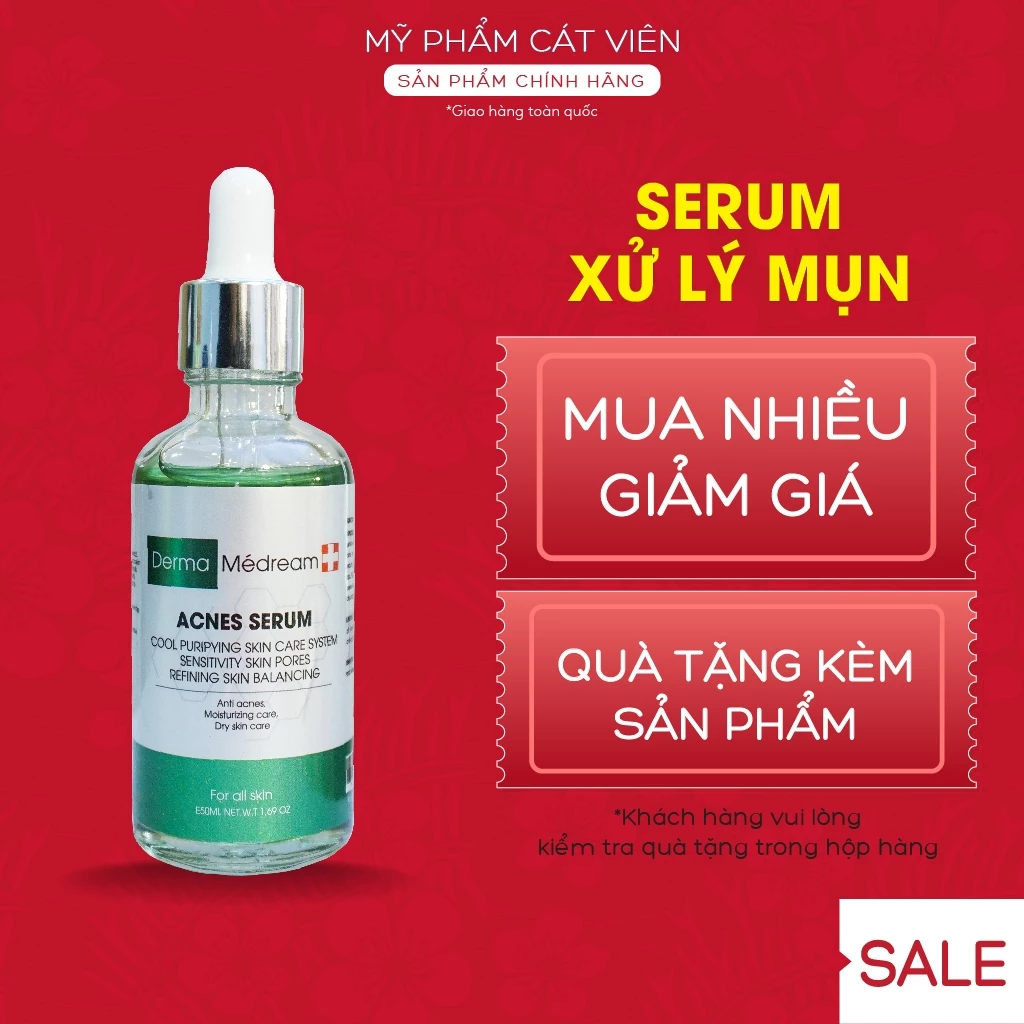 Acnes Serum Derma Me'dream, Giảm Mụn Đầu Đen, Thu Nhỏ Lỗ Chân Lông Mặt - Chai 50ml