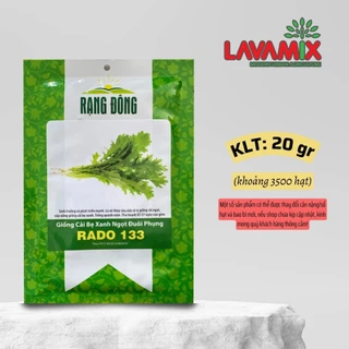 Hạt giống Cải Đuôi Phụng Rado 133 (20g~3500 hạt) hiệu Rạng Đông chịu nhiệt tốt, năng suất cao | Đất trồng cây Lavamix