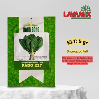 Hạt giống Cải Kale Khủng Long Rado 227 (5g~500 hạt) hiệu Rạng Đông nảy mầm tốt | Đất trồng cây Lavamix