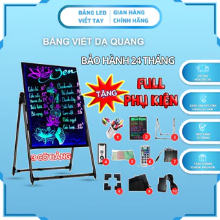 Bảng Led Huỳnh Quang, Bảng Viết Dạ Quang, Bảng Led Viết Tay ( Tặng kèm combo 10 món phụ kiện)