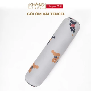 Gối Ôm Trẻ Em Vải Tencel Khang Home - Nhiều Kích Thước, Mềm Mịn, An Toàn Cho Làn Da Bé