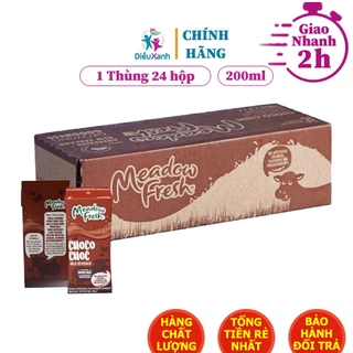 [ Thùng 24 Hộp ] Sữa MEADOW FRESH HƯƠNG Socola CHOCOLATE 200ml - Sữa Nhập Khẩu Úc