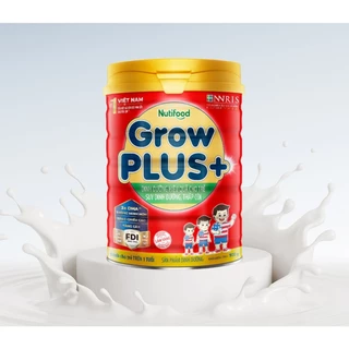 Sữa Bột Nutifood Grow Plus Đỏ Lon 900g Cho Trẻ Trên 1 Tuổi Suy Dinh Dưỡng Thấp Còi