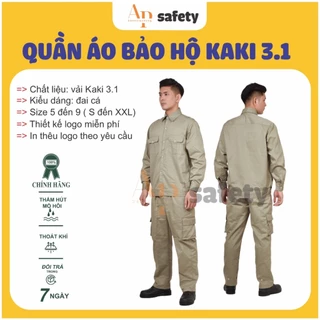 Quần Áo Bảo Hộ Lao Động Mã AP13 màu ghi đất  Chất Vải Kaki 3.1 Dày Dặn, Đường May Tỉ Mỉ - MÃ AP13