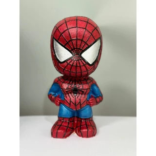 Tượng Thạch Cao Tô Màu Siêu Nhân Nhện Spiderman Cao 18cm