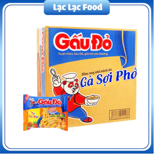 Mì Gấu Đỏ gà sợi phở thùng 30 gói x 64g - Lạc Lạc Food