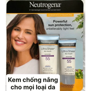 Kem Chống Nắng Neutrogena Ultra Sheer Dry Touch Khô Thoáng SPF 50 PA+++ 88ml