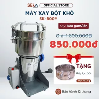 Máy Xay Bột Khô SEKA 800Y Đa Năng Xay Các Loại Đậu Ngũ Cốc Thực Phẩm Khô Bảo Hành Chính Hãng 12 Tháng