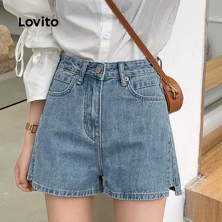 Quần Short Jeans Nữ , Quần Đùi Nữ Xẻ Gấu Màu Xanh Chất Liệu Bền Đẹp Giản Dị Không Phai L006