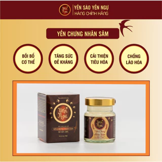 Tổ Yến Chưng Sẵn Nhân Sâm Hũ 70ml - 30% Yến Tươi Đạt Chuẩn - Yến Sào Yến Ngự