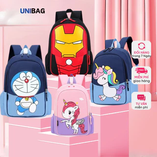 Balo cho bé mầm non mẫu giáo UniBag cho bé trai bé gái, cặp đi học, đựng bỉm sữa quần áo cho trẻ em