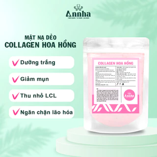 Bột mặt nạ dẻo colagen hoa hồng 250GR, mặt nạ dẻo spa cao cấp