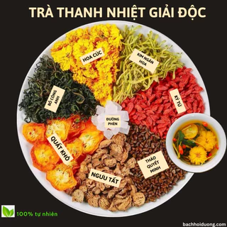 Trà Thanh Nhiệt Giải Độc Mát Gan Giải Nhiệt Mùa Hè (Bồ Công Anh Hoa Cúc) Bách Hội Đường