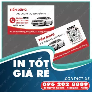 [HỎA TỐC] CARD TAXI - In card visit - Giá tận gốc - THIẾT KẾ THEO YÊU CẦU