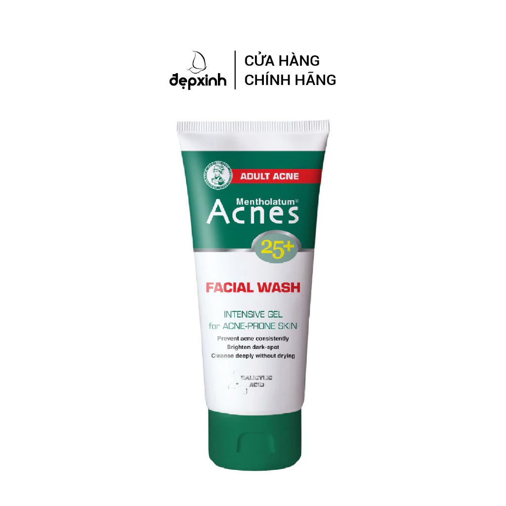 Gel rửa mặt ngăn ngừa mụn tuổi trưởng thành Acnes 25+ Facial Wash 100g