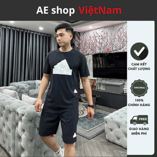 Bộ Thể Thao Adidas Logo Big Size Chất Vải Thể Thao Lạnh Co Giãn 4 Chiều Ae Shop MK881 Bộ Mặc Nhà Mẫu Basic 2024