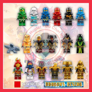 Minifigures Ninjago Dragon Rising mô hình lắp ráp các nhân vật ninja và phản diện bán lẻ