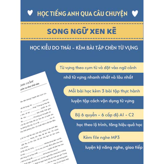 (Có File nghe) Sổ tay học SONG NGỮ XEN KẼ Anh Việt theo lộ trình cơ bản đến nâng cao