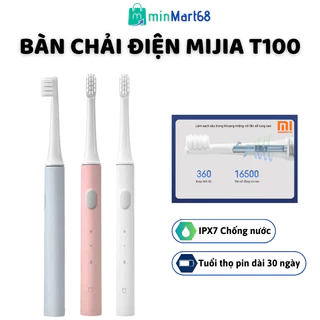 BÀN CHẢI ĐIỆN XIAOMI MIJIA T100 KHÁNG NƯỚC NHỎ GỌN- BÀN CHẢI ĐIỆN XIAOMI CHÍNH HÃNG TIỆN DỤNG- BÀN CHẢI ĐÁNH RĂNG