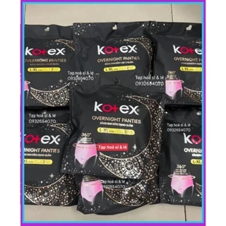 Combo 10 Gói Băng Vệ Sinh Kotex ban đêm dạng quần size L-XL (2 miếng/gói)-HSD luôn mới