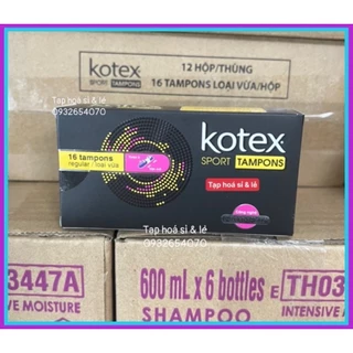 Băng Vệ Sinh Kotex Sport Tampon Loại Vừa 16 Miếng Tampon Regular