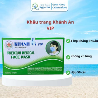 Khẩu trang y tế kháng khuẩn 4 lớp KHÁNH AN VIP H/50C