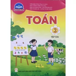 Sách Toán Lớp 3 tập 2 Chân Trời Sáng Tạo (Kèm Bìa Bao Sách Và Tem Nhãn Tên)