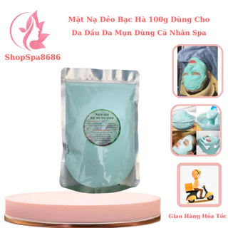 Mặt Nạ Dẻo Bạc Hà Gói 100g | Dùng Cho Da Dầu Da Mụn.