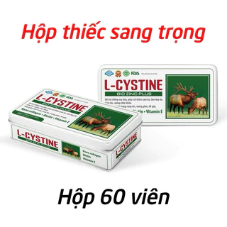 Viên Uống L-CYSTINE (Hộp thiếc 60 viên) - Đẹp da khỏe tóc, Bổ sung Biotin, Nano Collagen giảm gãy rụng tóc