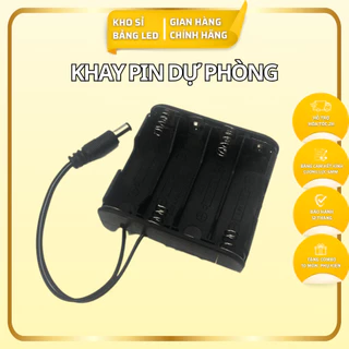 Khay Pin Dự Phòng Bảng Led Huỳnh Quang, Quảng Cáo QUANG LED sử dụng 8 pin