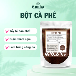 Bột cà phê nguyên chất 100GR, Tẩy da chết, giảm mụn, sáng da, mờ thâm