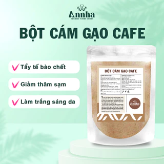 Bột ủ trắng cám gạo cafe 100Gr, Mặt nạ bột giúp dưỡng trắng, tẩy da tẩy da chết sạch sâu