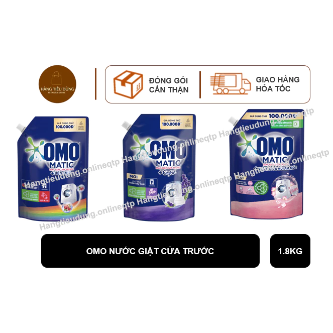 Nước Giặt OMO MATIC Cửa Trên 1.8KG