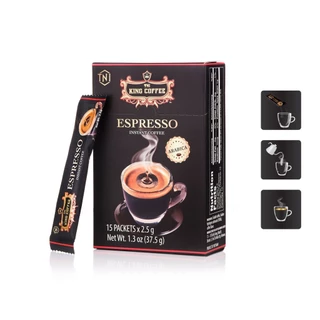 Cà phê đen hoà tan Espresso TNI KING COFFEE hộp 37.5gr (15 gói x 2,5gr)