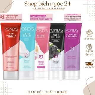 Sữa rửa mặt làm sáng da Pond's Pure Bright Bright Beauy Acne Clear 100g