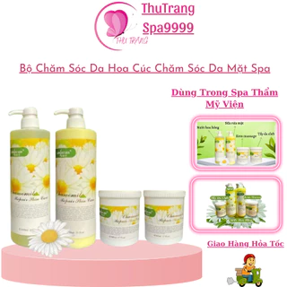[Rẻ Vô Định] Bộ Chăm Sóc Da Hoa Cúc | Tẩy Da Chết Kem Massage Mặt Sữa Rửa Mặt Nước Hoa Hồng.