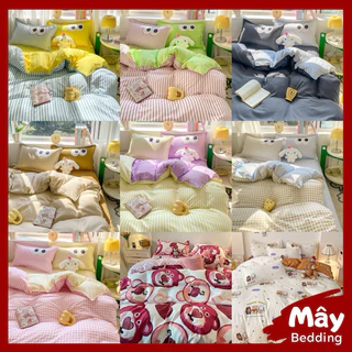 Bộ chăn ga gối Cotton Poly MÂY BEDDING - Bo chun theo yêu cầu - Đủ kích thước nệm