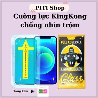 Kính cường lực chống nhìn trộm iphone tự dán KINGKONG GLASS 7P/8P/X/Xsmax/11/11promax/...13promax