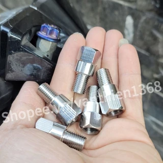 Ốc Nối Đôn Lỗ Chân Kính/Gương Inox CNC 10li Răng Thuận