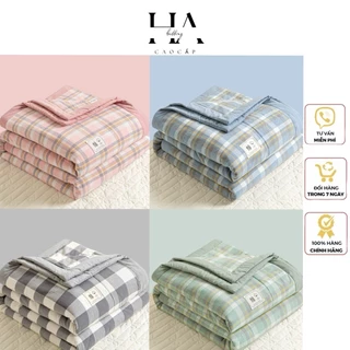 Chăn đũi kẻ cotton HA_bedding, chăn hè trần bông kích thước 2mx2m3 chất liệu mềm mịn, mát chuẩn hàng nhập khẩu.