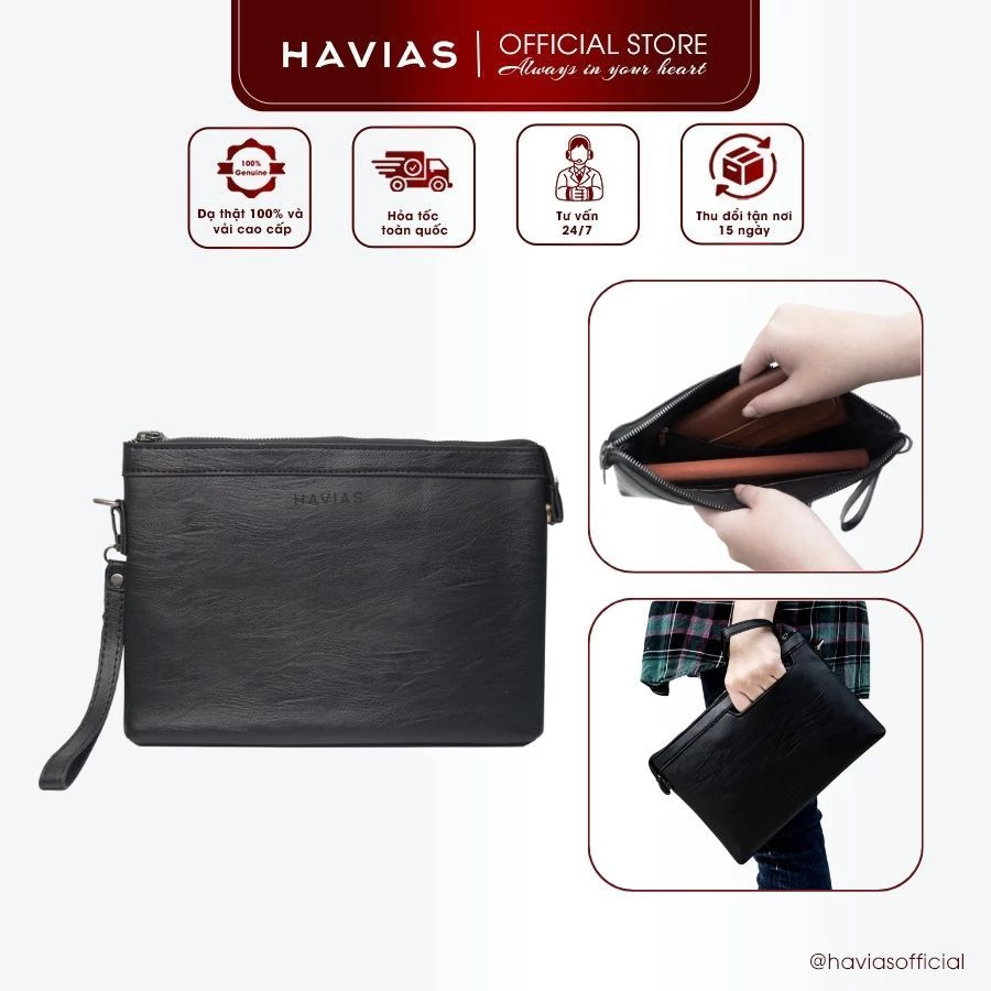 Clutch túi da cầm tay WRAP HAVIAS