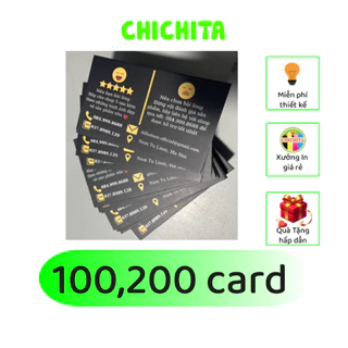 100 Thẻ (1 hộp) In Thẻ Tích Điểm CHICHITA theo yêu cầu