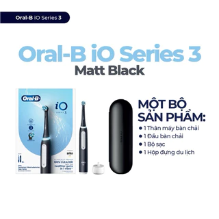 ( Hàng chính hãng ) Bàn chải điện oral b io series 3 cao cấp hơn pro 3 hàng pháp mẫu mới chân sạc thẳng