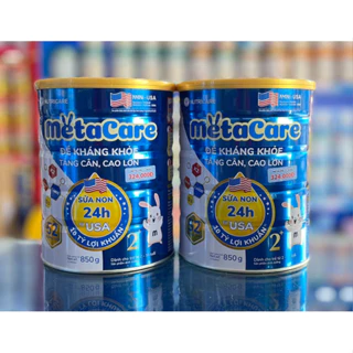 [Combo 2 Lon] Sữa Bột Nutricare Metacare Grow 2+ (850g)