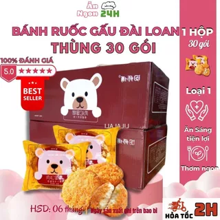 Hộp 30 Chiếc Bánh ruốc gấu hàng Việt Nam Thơm ngon xuất sắc [ Hàng Sẵn Giao Ngay]