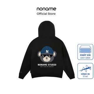 Áo Zip Hoodie noname Mr.TEDDY / Black_NNMZE3001D