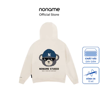 Áo Zip Hoodie noname Mr.TEDDY / Ivory_NNMZE3001D